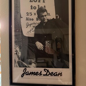 James Dean Poster New York City Photo Shoot Silver Screen 1982 Ray