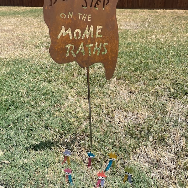Don't Step on the Mome Raths Yard and Garden Stick Sign Alice in ...