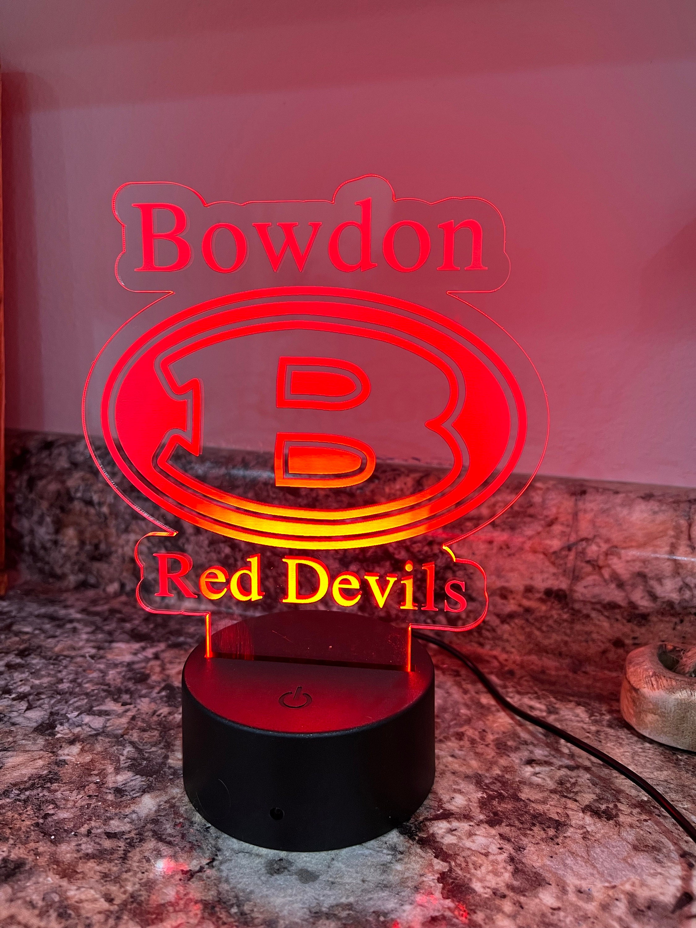 Sports themed acrylic LED lights/ Color Changing acrylic night lights/ gifts for kids/ sports lovers