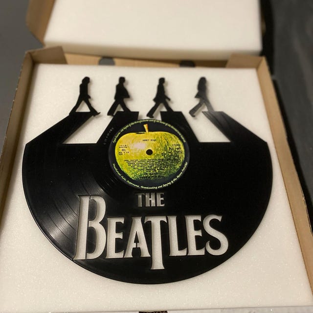 The Beatles 1 - Laser Cut - Carved Vinyl Record Art - Music Gift
