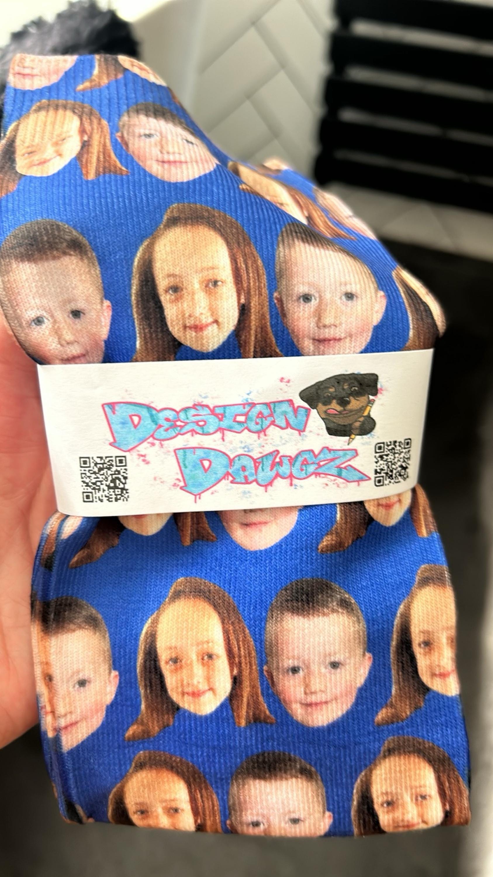 Full Face Photo Printed Socks Personalised Custom Designs | Birthday, Christmas, Fathers Day | Kids and Adult sizes