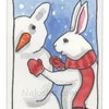 Fine Art Rabbit Print in the Kitchen - Etsy