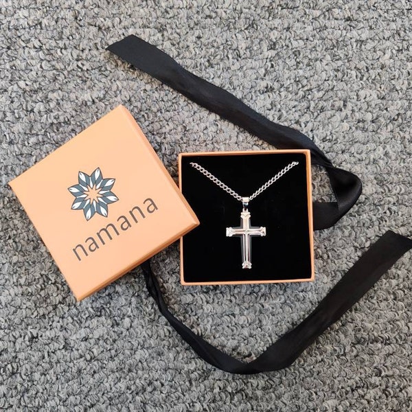 Stainless Steel Pendant Cross Men And Women Jewelr... - Grandado