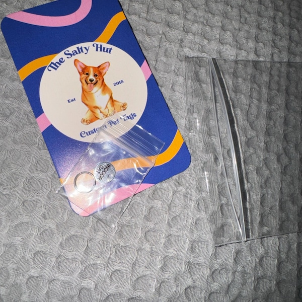 Tiny Microchip Dog Tag, Microchipped Add On, Dog Collar, Pet Tag, Pet ...