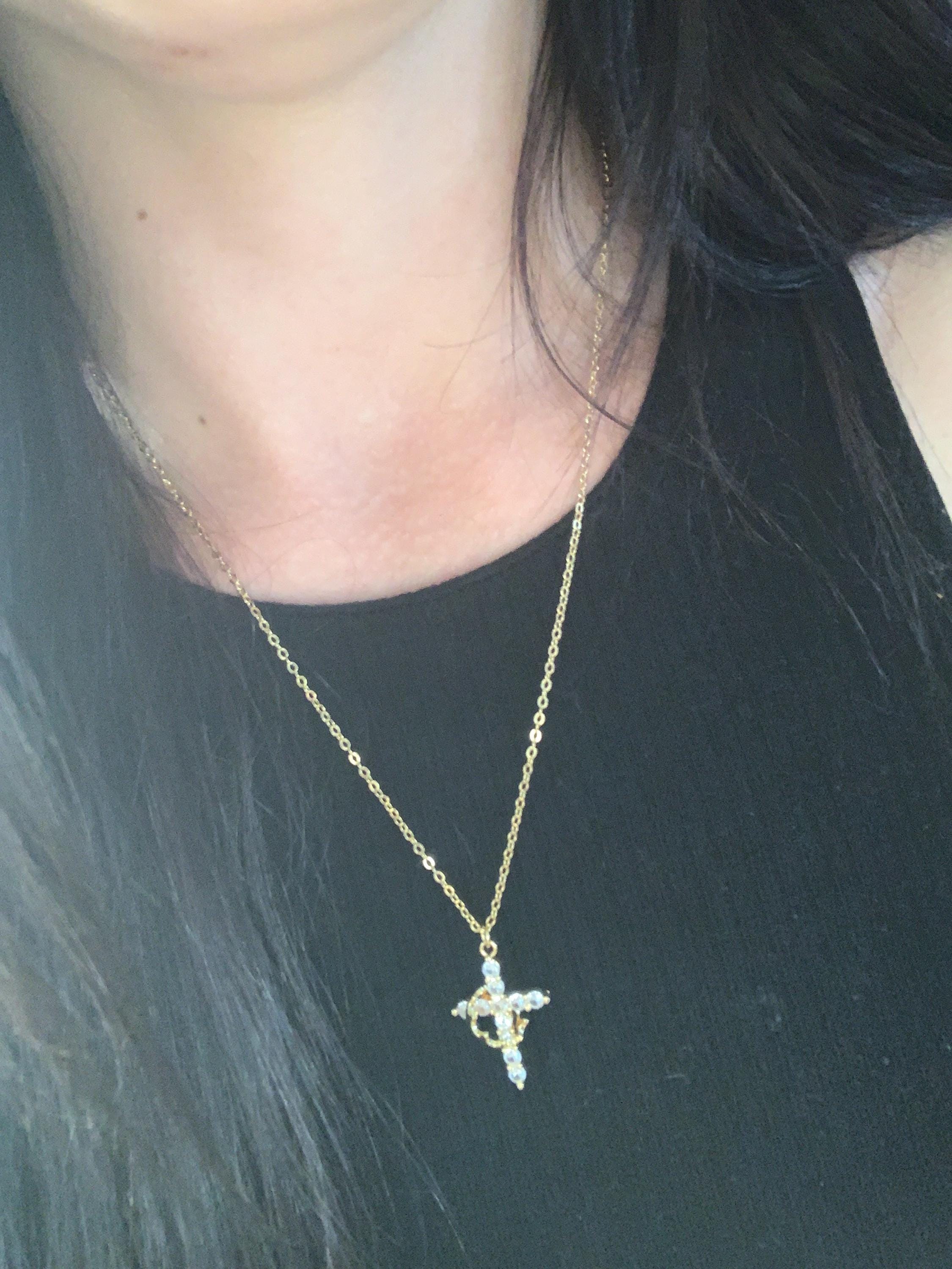 Christian Necklace - Cross Crown Necklace - Christian Jewelry - Christian Gift - Christian Apparel - Necklace - Cross Necklace - Jesus