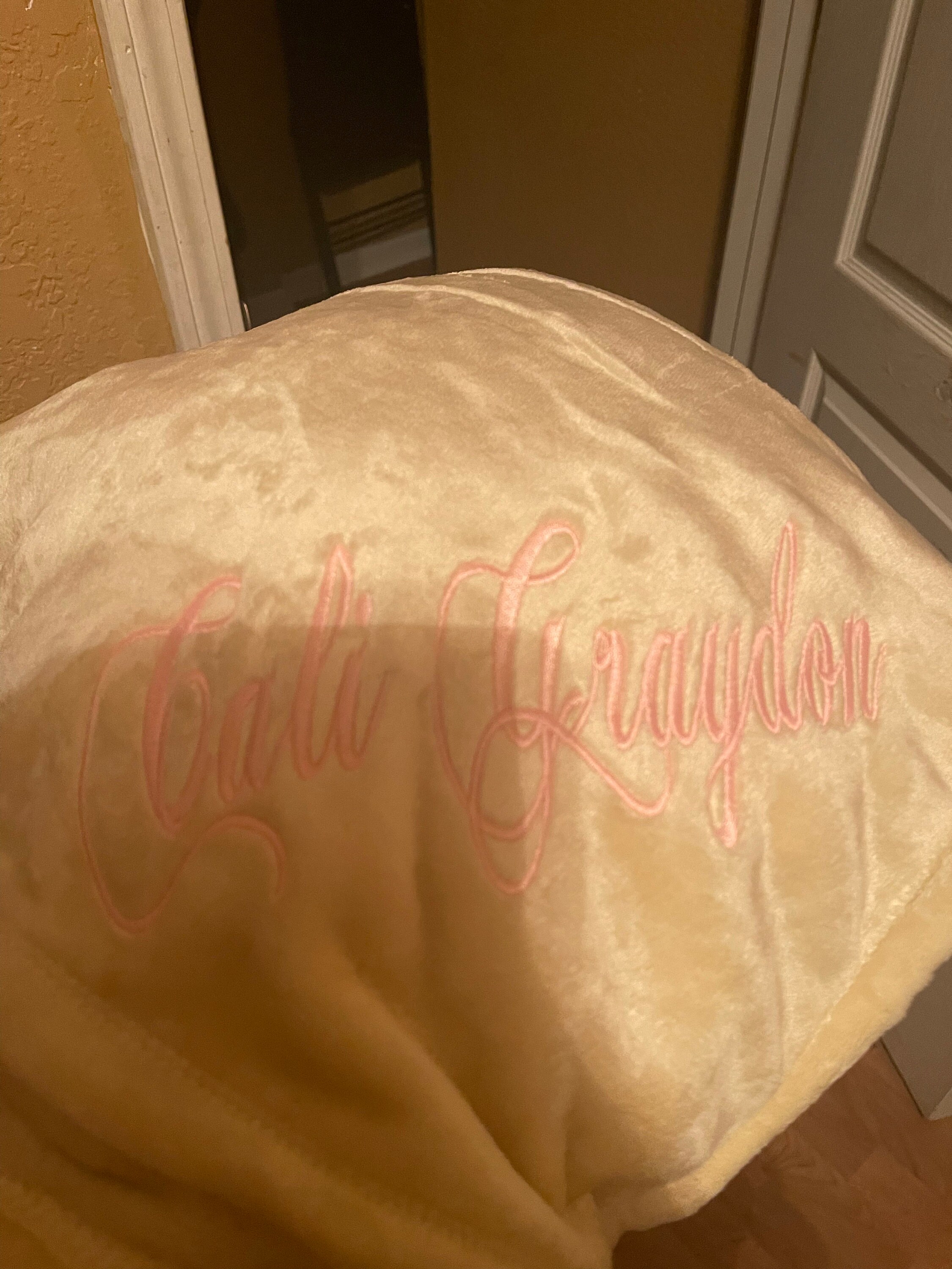 Personalized Custom Soft Blanket with Name and Date - 8 Colors To Choose From
