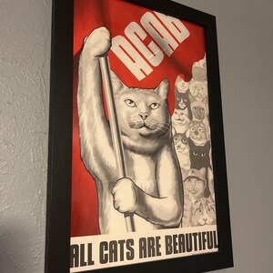 Soviet Cat Poster - All Cats Are Beautiful - Etsy Israel