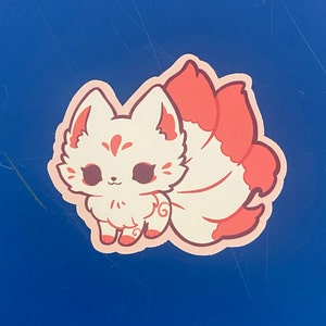 Kawaii Kitsune Fox Sticker Stickers Cute Decal Cut - Etsy