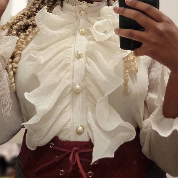 Ruffled Wristband Accessory, A Gothic Pair of Lace Thin Pleated Flare ...