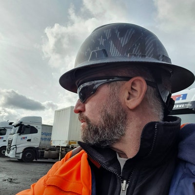 Full Brim Hard Hat Hydro Dipped OIL FIELD OUTLAW