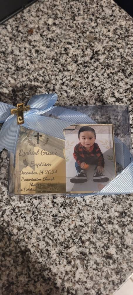 Baptism Photo Magnet Favors, Christening Favors, Mi Bautizo, Baptism Favors Girl, Baptism Photo Frame