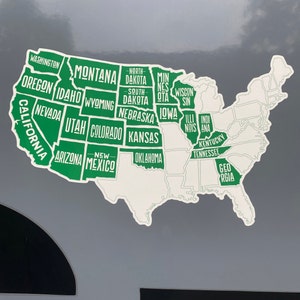 USA Decal Sticker Travel Map for Rv's and Campers - Etsy