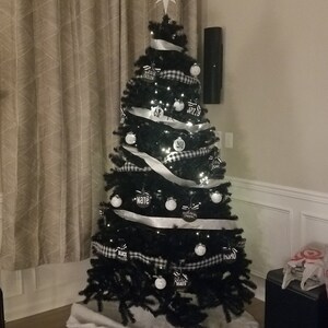 Rae Dunn Inspired Name Ornaments, Black White Checkered Ornaments ...