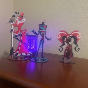 Hazbin Hotel Vees Standees LARGE SIZE - Double Sided Acrylic (made