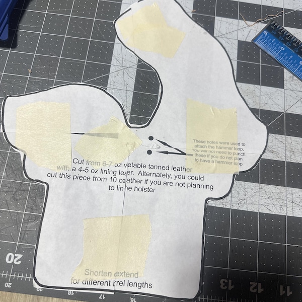Digital Pattern for Cross Draw Revolver Holster - Etsy UK