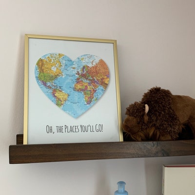 Oh the Places You'll Go, Dr Seuss Wall Art, Dr Seuss Quote, Nursery ...