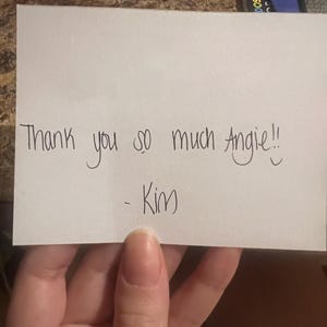 Angie added a photo of their purchase