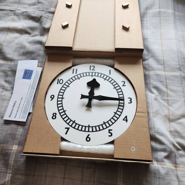 Arsenal FC Clock End Replica Wall Clock. 12 Inch. (not Cheap MDF