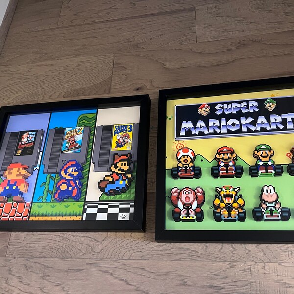 Super Mario Kart Art Super Mario Kart Print Video Game Art Super Mario ...