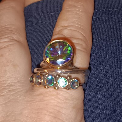 Extraordinary Ring, Reversible Ring, Two in a One Ring, CZ Silver Ring ...