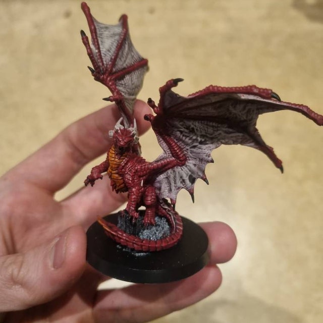 Epic Miniatures – Drago Rosso Bambino, Miniatura Per Dungeons And Dragons, Stampata In 3D 8K, UK