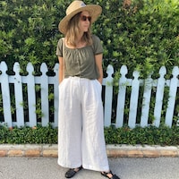 Confident Beginner - Elastic Waist Tapioca Trousers - April 25-26 main image 1