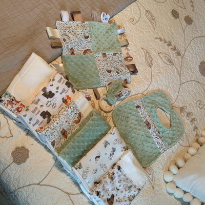 Fox & Finch Wildflower Terry Pant - Grey Marle (Size 3M-5Y) main image 1