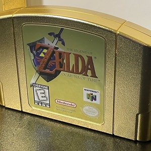 Legend of Zelda Ocarina of Time N64 Replacement Label Die Cut -  Finland