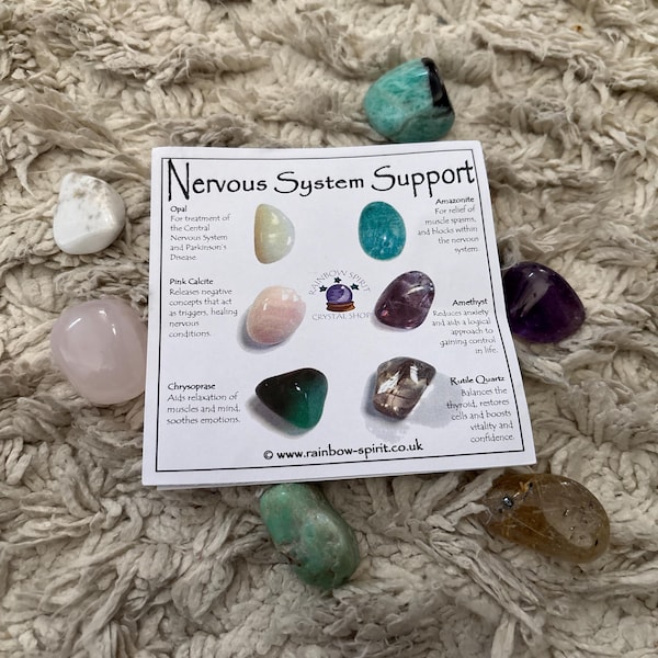 Nervous System Support Crystal Set - Etsy