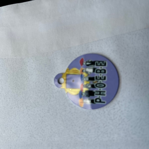 Personalized Kids Cartoon Ceramic Ornament 3inch Round Sublimated