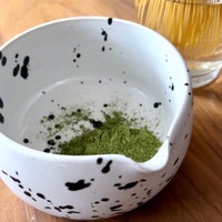 IN STOCK Black & White Matcha Bowl, Ceramic Black Splatter Matcha Set ...