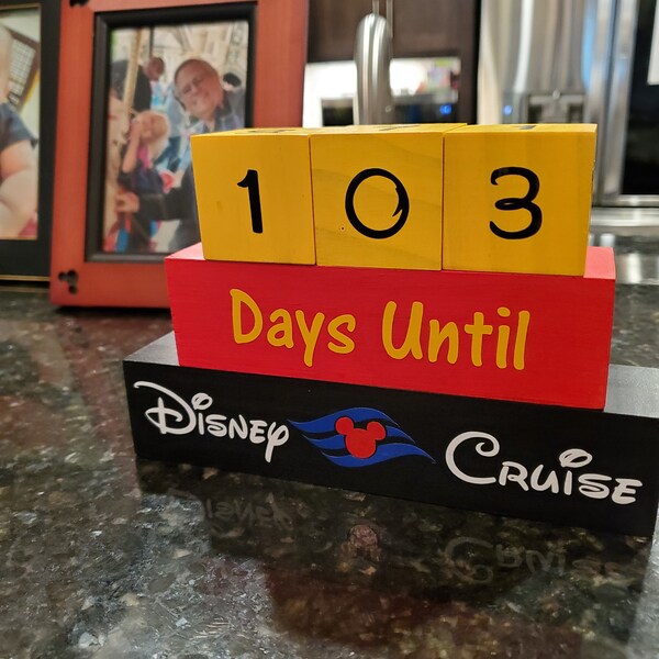 Disney Countdown Blocks - Etsy