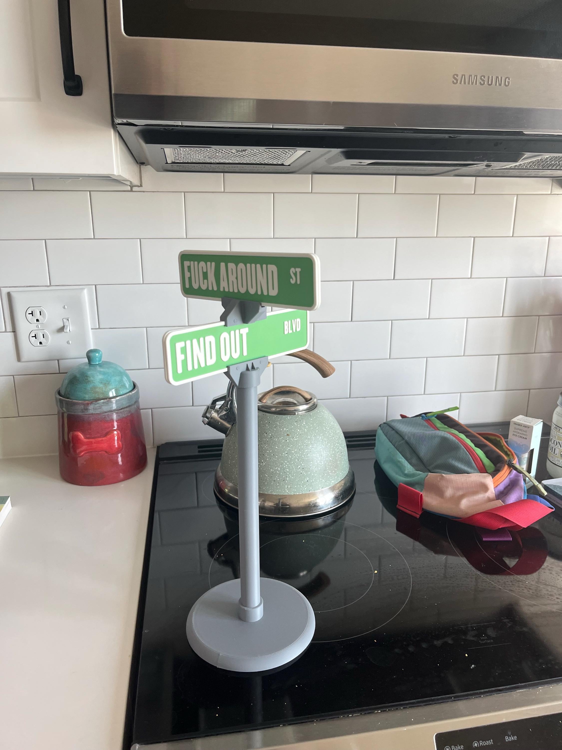 F**k Around and Find Out 3d Printed Street Sign