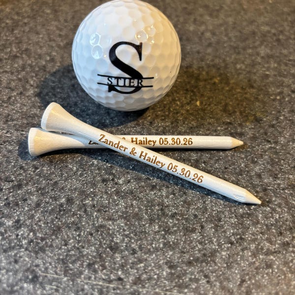 Personalized Golf Tees With Names, Personalized Golf Tees - Laser ...