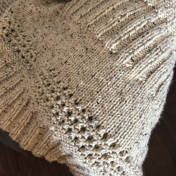 Fall Cuddler Easy Knit Throw Blanket Pattern, Chunky Knit Blanket ...