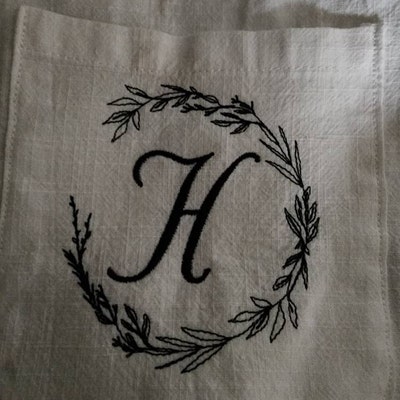 Spring Flower Wreath Machine Embroidery Design, Crocus Monogram Frame ...