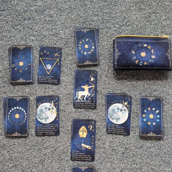 Celestial Fortune, Astrology Oracle Deck, Tarot Size Oracle Cards ...