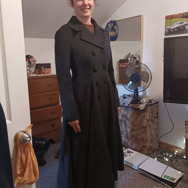 セール issue 学芸大学1990svintagelinenhalf coat Vintage Inspired Long Wool Coat, Winter Coat Women, Wool Coat