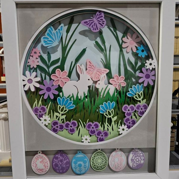 3D SPRING BUNNIES Svg - 3d EASTER Svg - Shadowbox Svg - for Cricut ...
