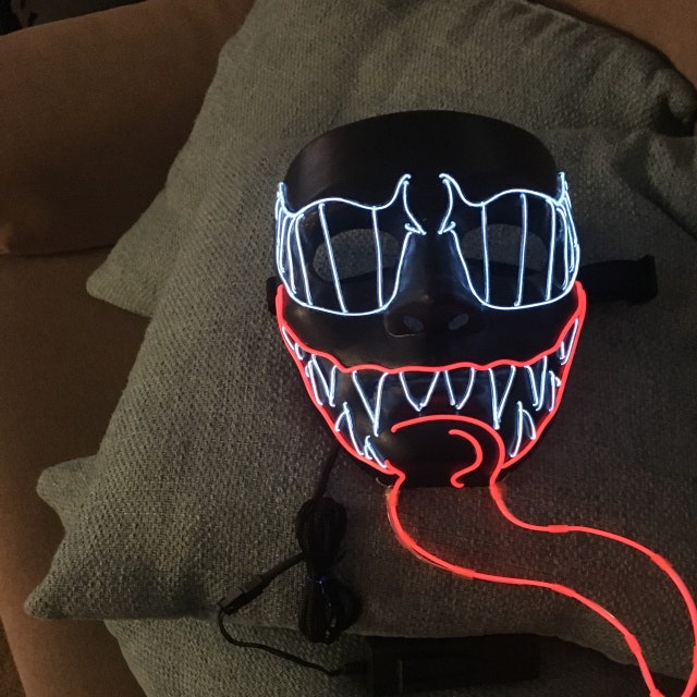 Venom Style Light Up Mask & 3D Tongue EL Exclusive Cosplay | Etsy