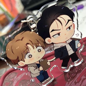 Jinx BL Keychains - Kim Dan, Joo Jaekyung, Boy Love Manhwa, Manga