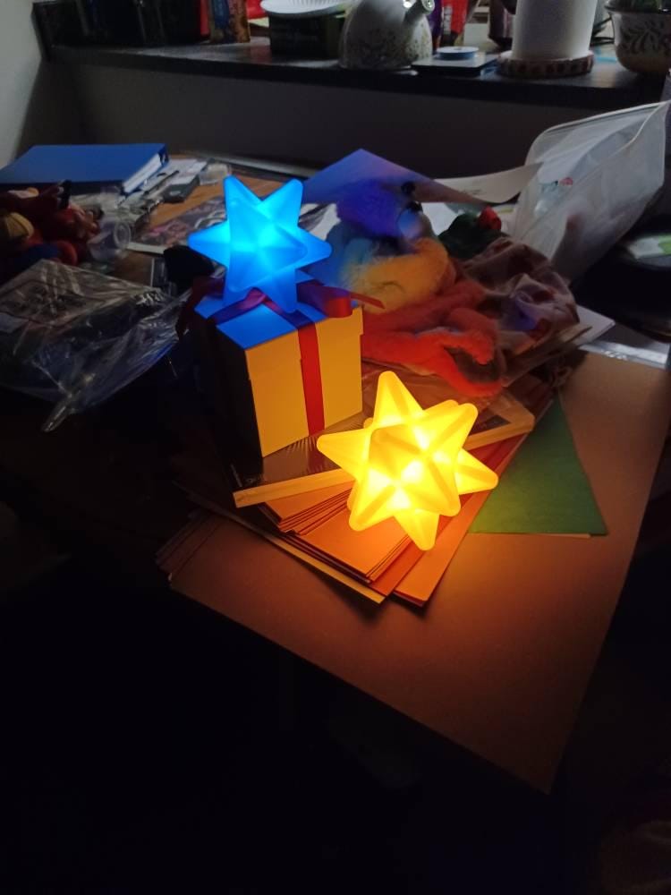 Star Fragment LED Light, Animal Crossing Battery Powered Prop, ACNH 3D Printed Office Decor, Wedding Decoration, Nintendo Christmas Gift