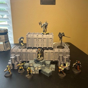 3D Printed Terrain: Cargo Containers, Crates and Drums for 40k or 28 Mm ...
