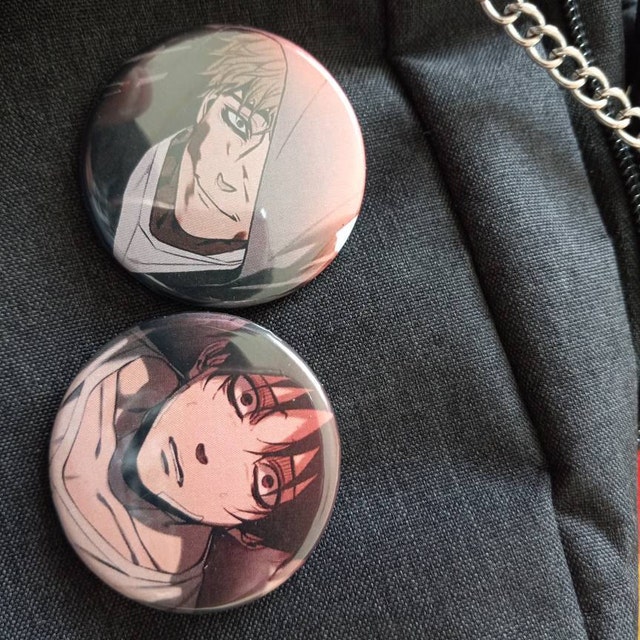 Killing Stalking Yoonbum & Sangwoo Pins / Buttons 44mm 