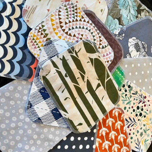 ORGANIC Reusable Toilet Paper, Organic Cloth Toilet Paper, Organic