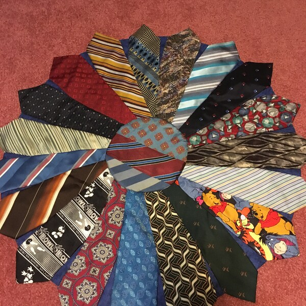 necktie table topper instructions