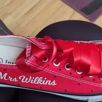personalised wedding pumps