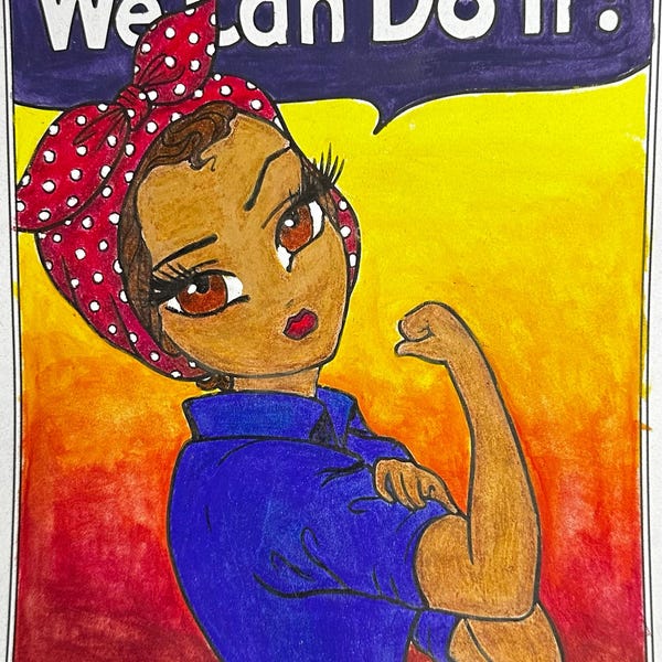 Grayscale Bitten Vampire Girl Coloring Page PDF Download Printable Big