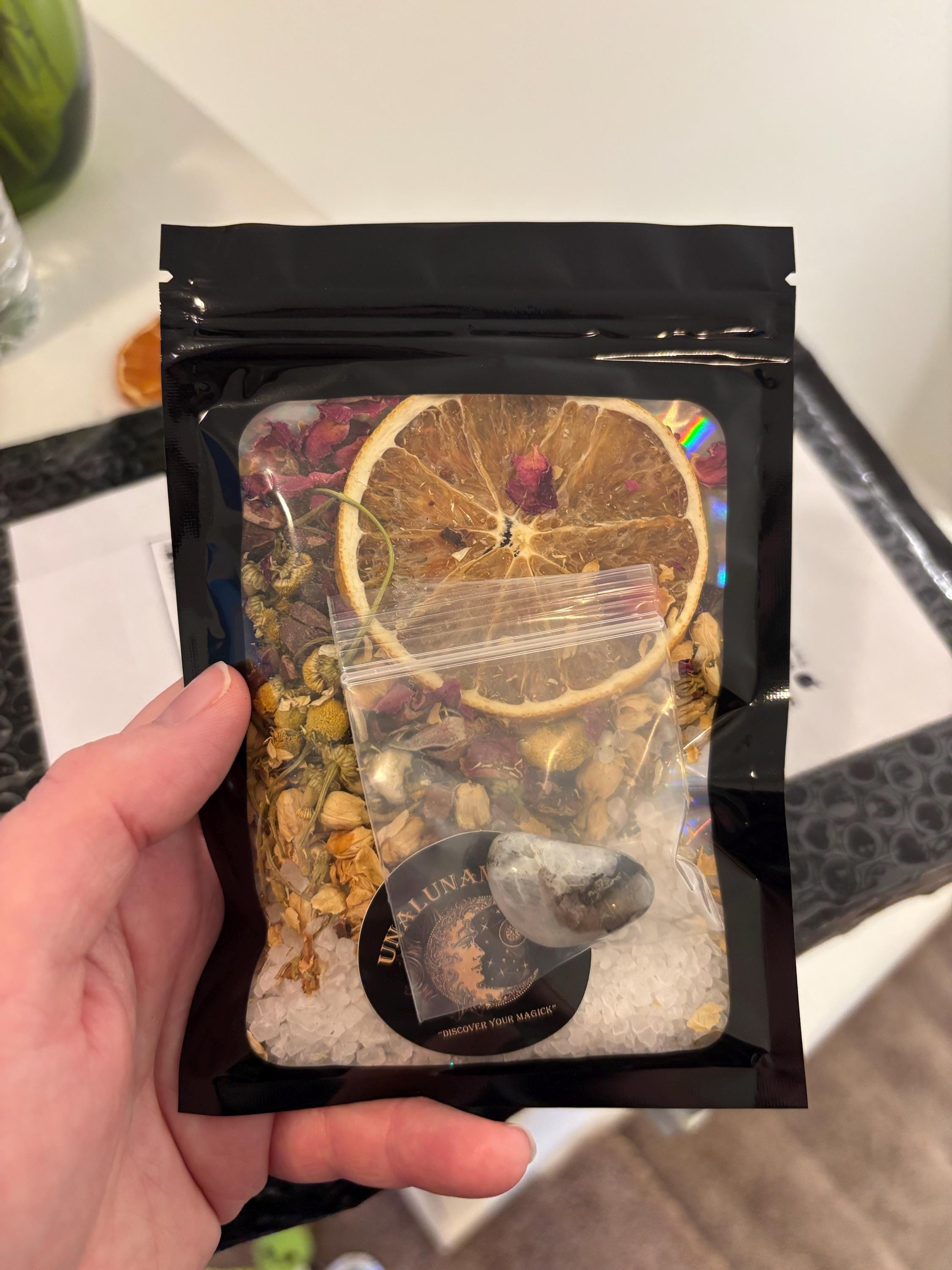 Intention Simmer Pots | Simmer Pot Kit | Simmer Pot Potpourri | Simmering Potpourri | Stovetop Potpourri | Witches Brew, includes Crystal