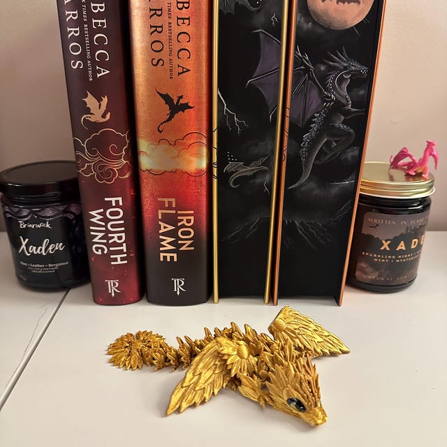 Fourth Wing Iron Flame Onyx Storm SET Laser Engraved Book
